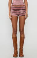 Princess Polly Manolo Cotton Blend Stripe Tank & Micro Shorts Set