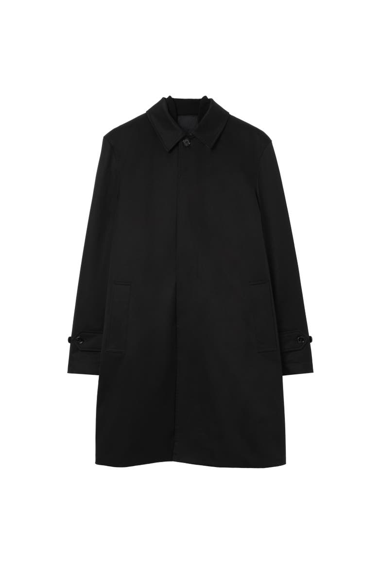 Long Detachable Gilet Car Coat, Alternate, color, Black