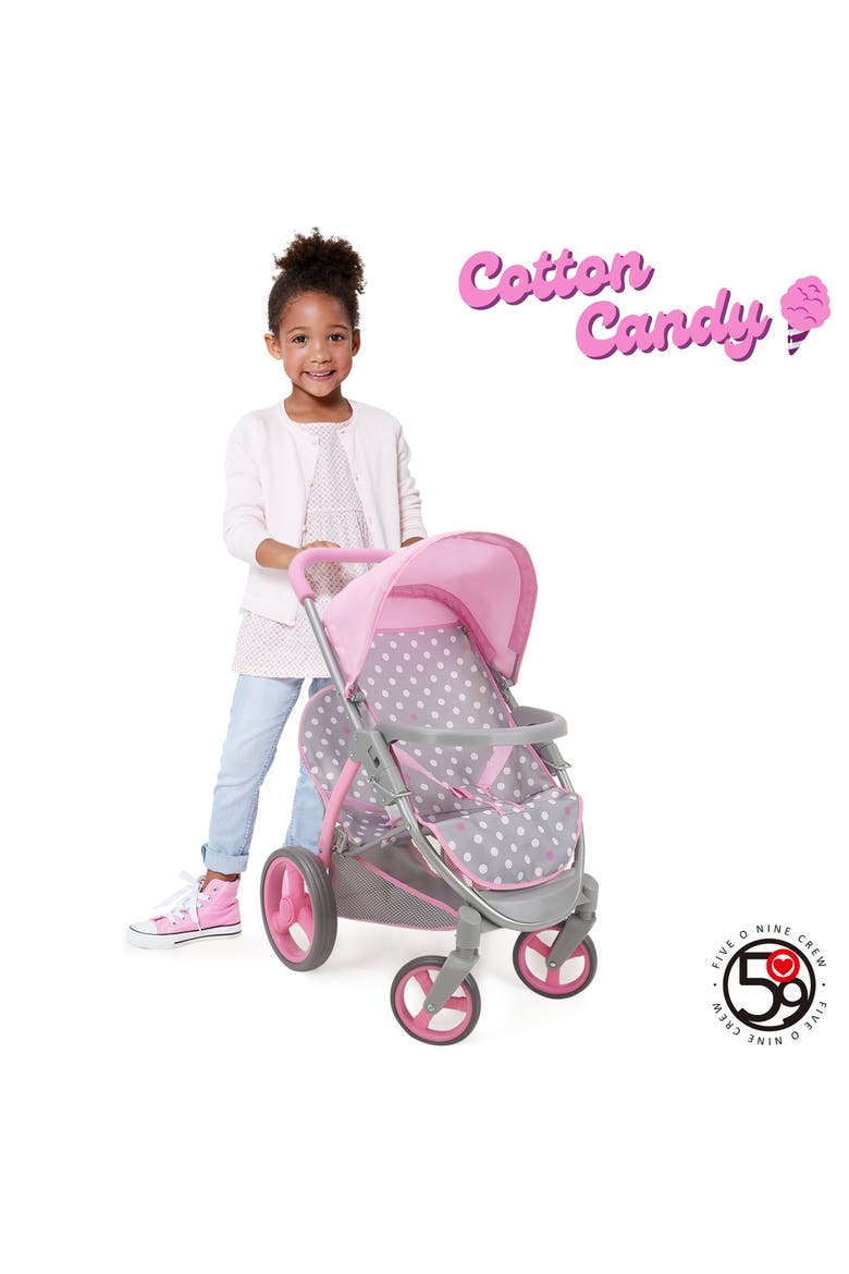 Twin Tandem Doll Stroller, Fits 2 Dolls 18", Alternate, color, Multicolored