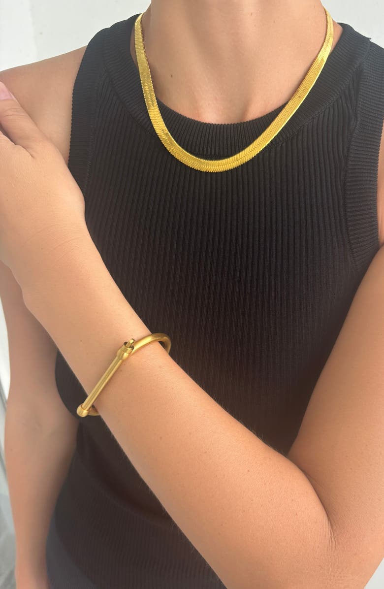 st. Moran Water Resistant Bangle Bracelet, Alternate, color, Gold