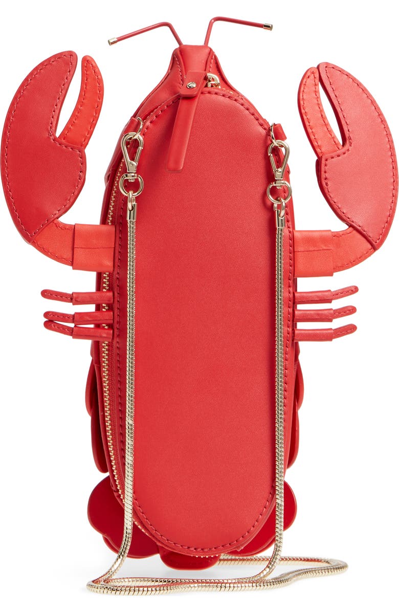 Kate Spade New York shore thing - leather lobster crossbody bag, Alternate, color,