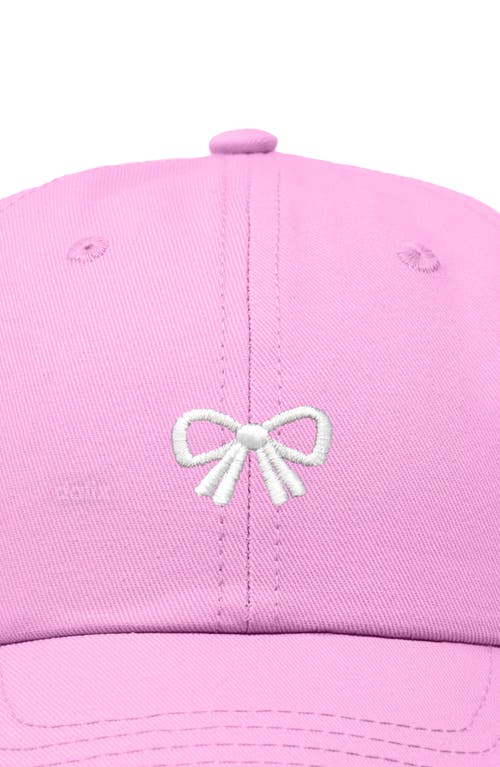 Dalix Bow Dad Cap In Pink