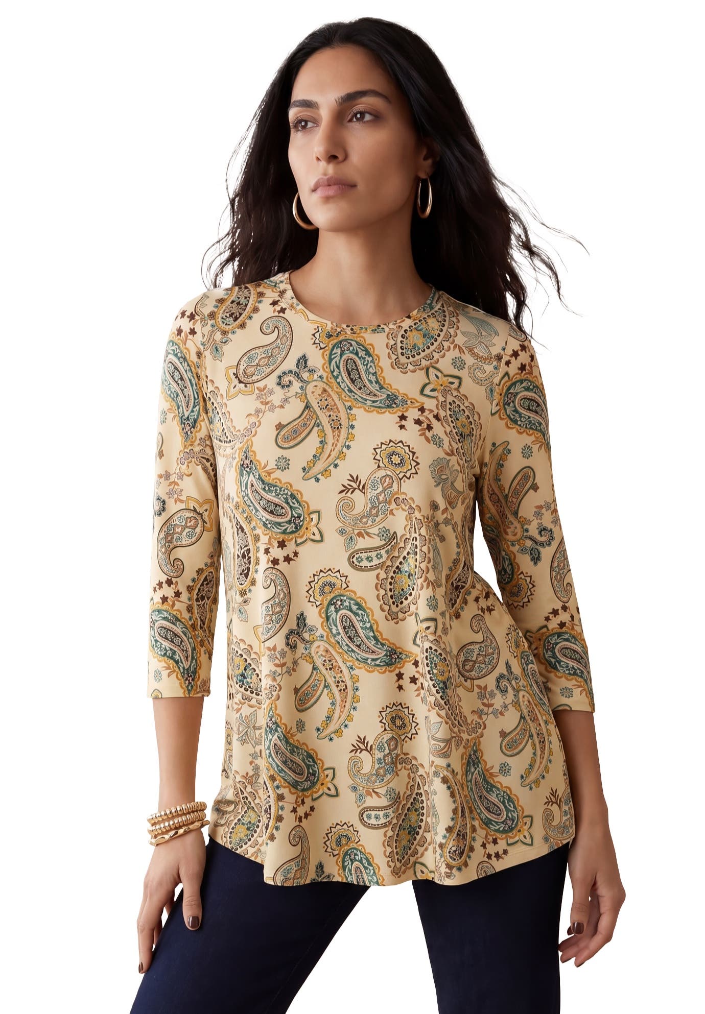 OATMEAL PLAYFUL PAISLEY