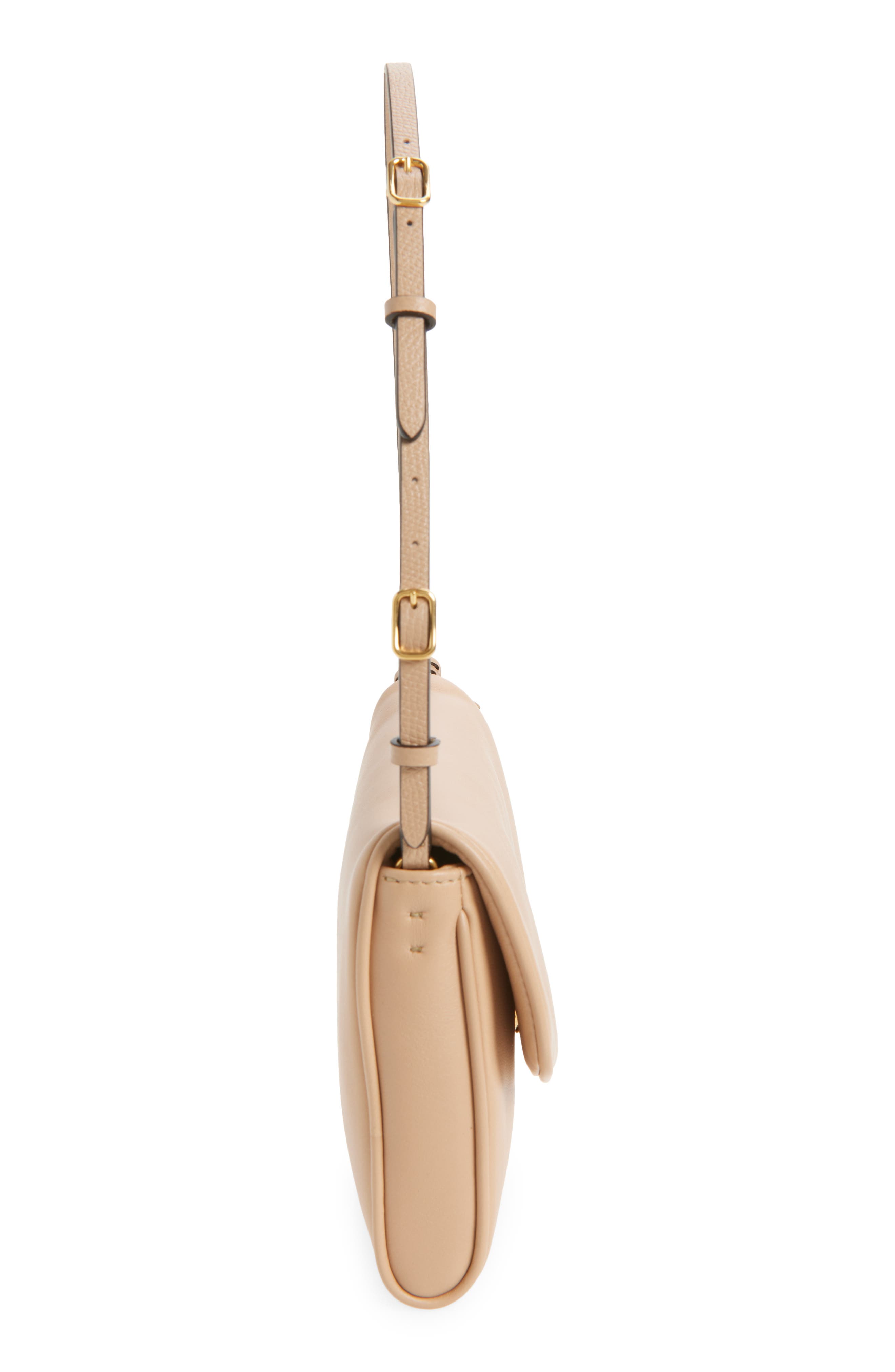 Small DeVain Leather Shoulder Bag, Alternate, color, ROSE