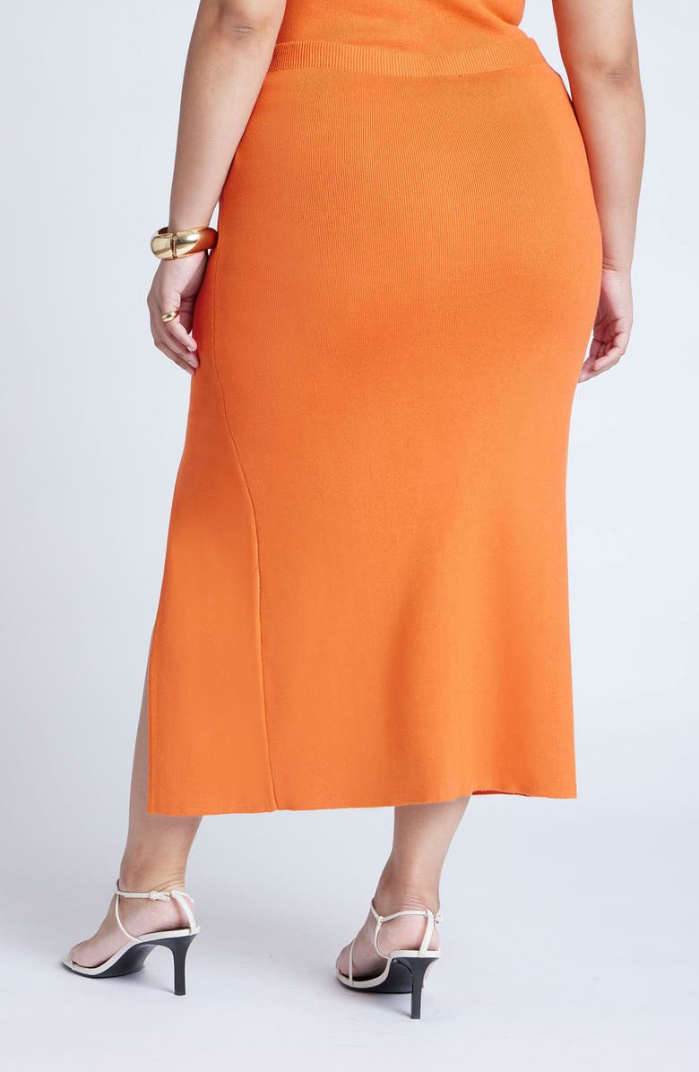 ELOQUII Side Slit Maxi Sweater Skirt, Alternate, color, 