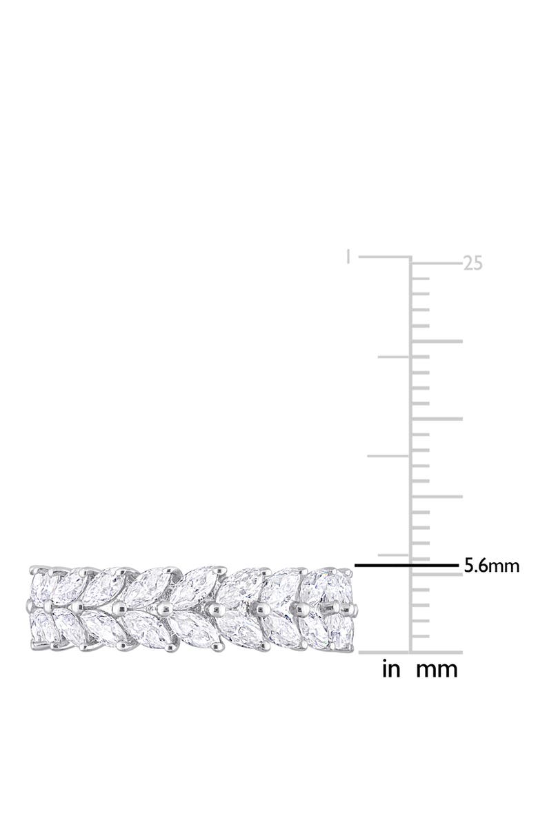 Julianna B. Moissanite Eternity Band Ring, Alternate, color, Sterling Silver
