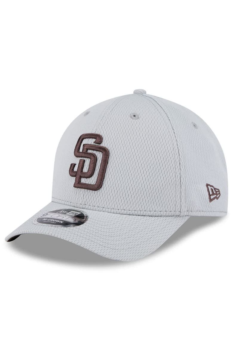 New Era Men's New Era Gray San Diego Padres 2025 MLB Clubhouse 9FORTY M-Crown Adjustable Hat, Alternate, color,