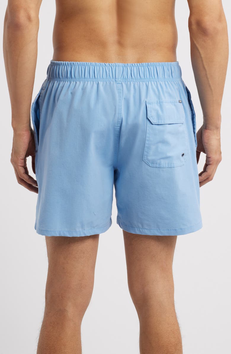 Vintage Summer Washed Swim Trunks, Alternate, color, Blue