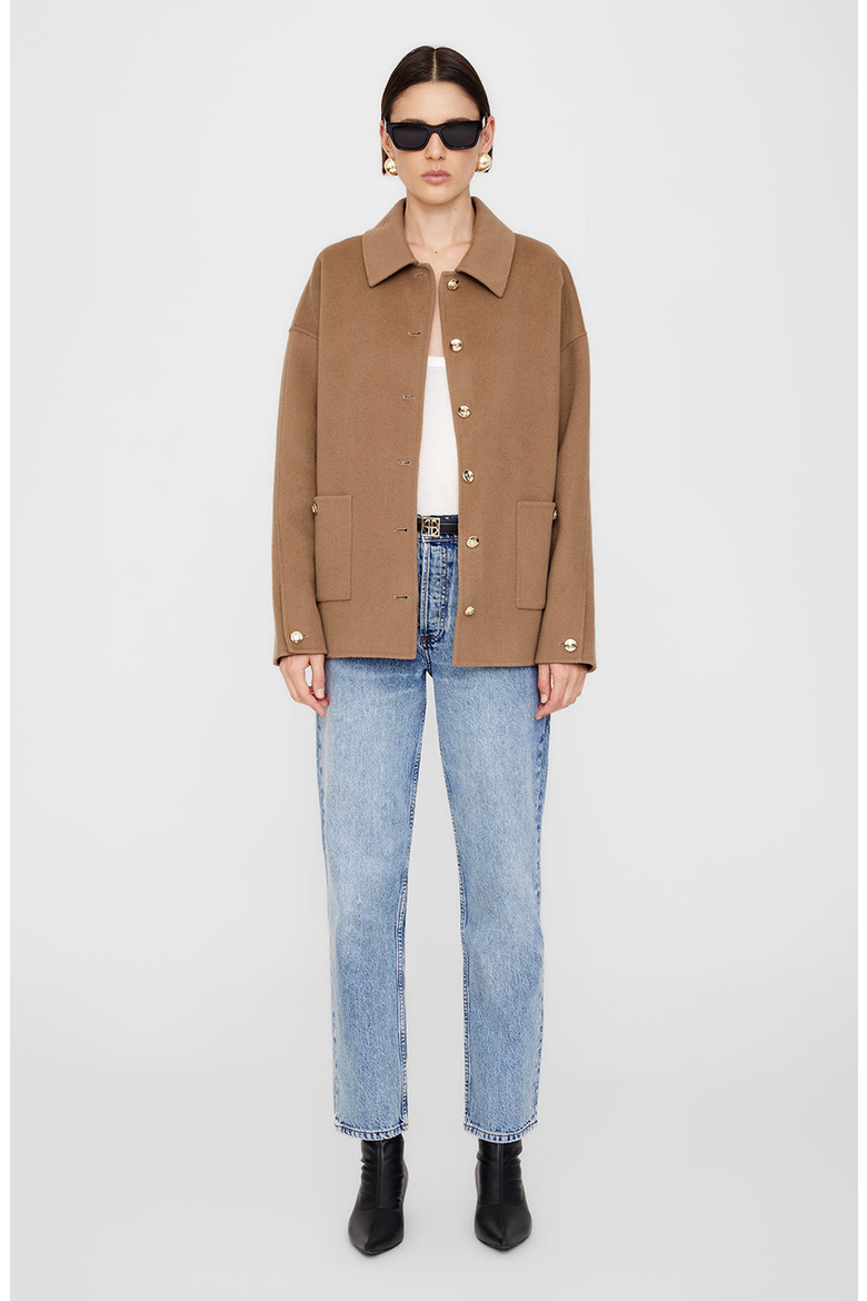 Luca Cashmere Blend Jacket, Alternate, color, Camel