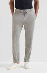 Brunello Cucinelli Cashmere and silk French terry trousers