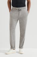 Brunello Cucinelli Cashmere and silk French terry trousers