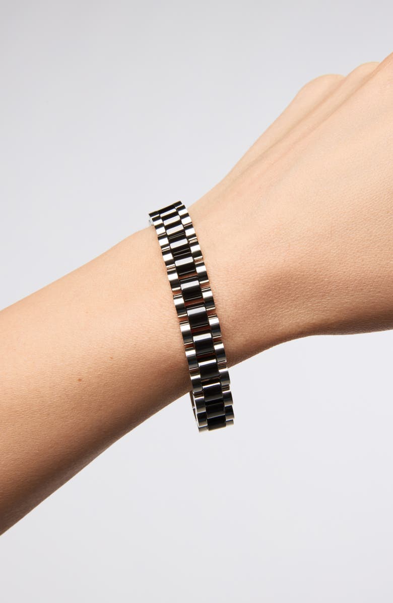 Ana Luisa Watch Strap Bracelet - Ora Silver Ceramic, Alternate, color, 