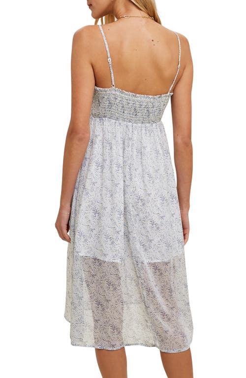 WISHLIST WISHLIST FLORAL RUCHED EMPIRE WAIST CHIFFON SUNDRESS