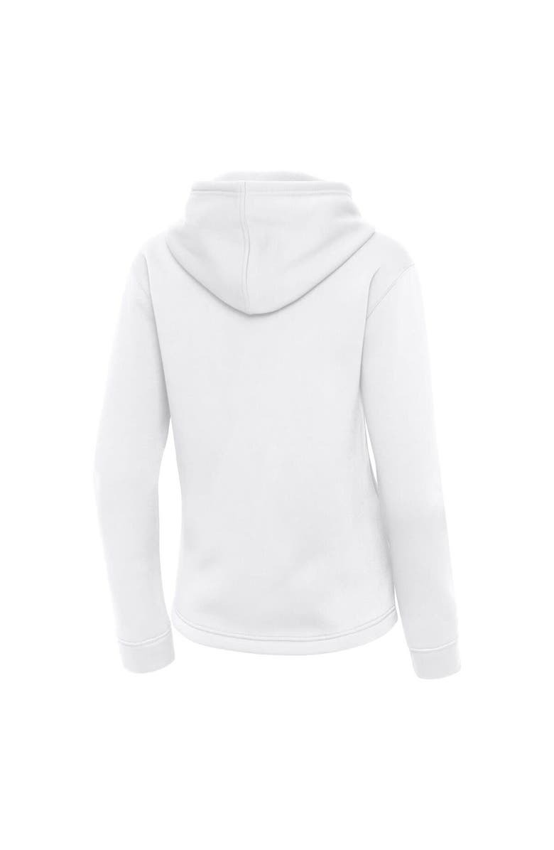 ANTIGUA Women's Antigua  White Cincinnati Reds Contemporary Quarter-Zip Hoodie, Alternate, color, 
