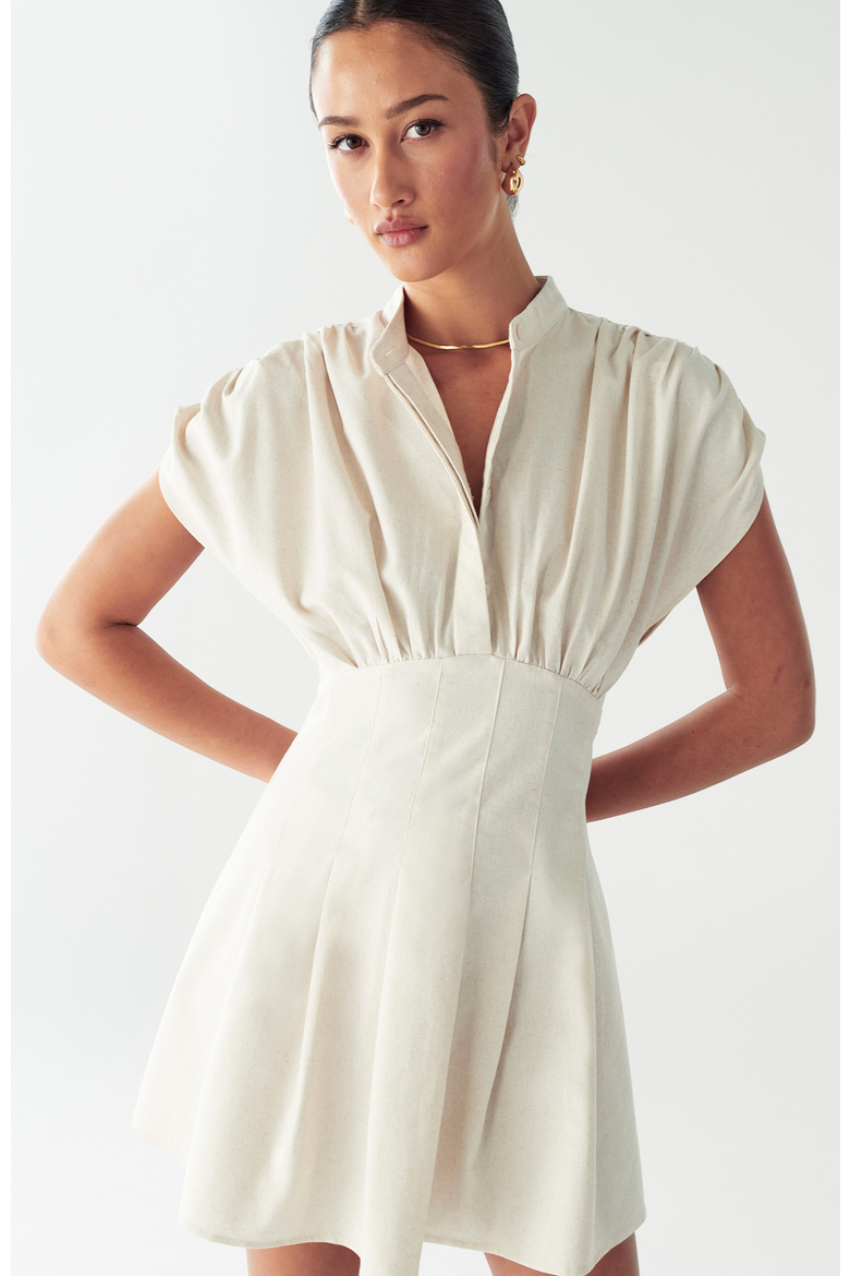 Hari Mini Dress, Alternate, color, Natural