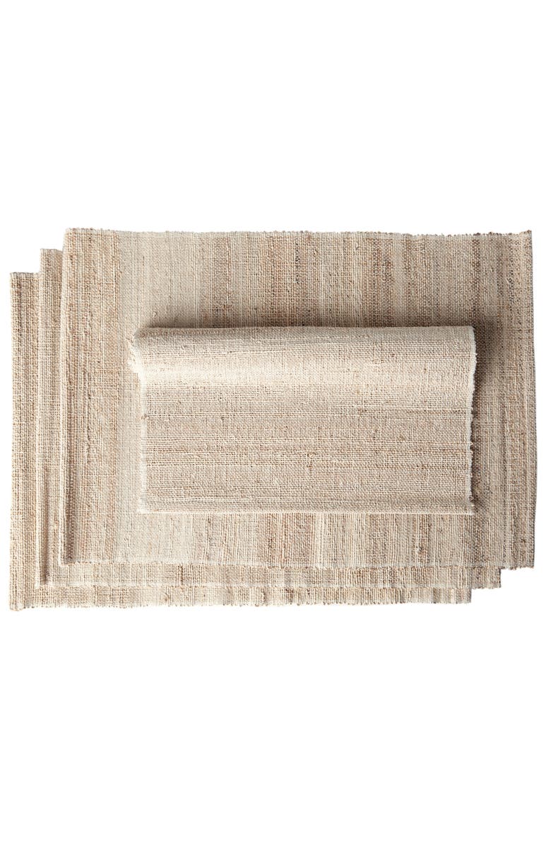 Sustainable Threads Biscotti Placemats - Set of 4, Main, color,
