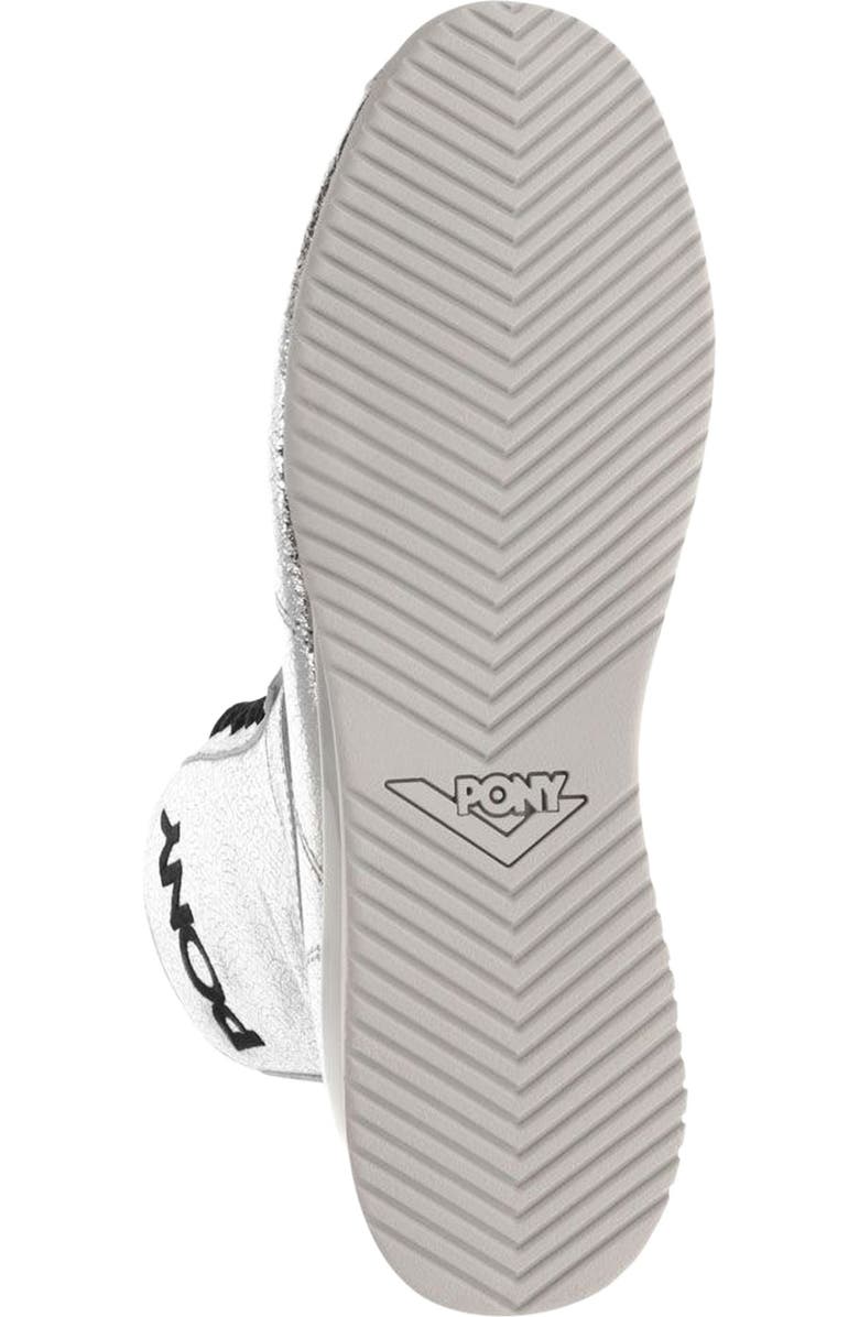 PONY KO-80 High Vintage Metallic Sneakers, Alternate, color,