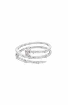 Cubic Zirconia Wraparound Wring