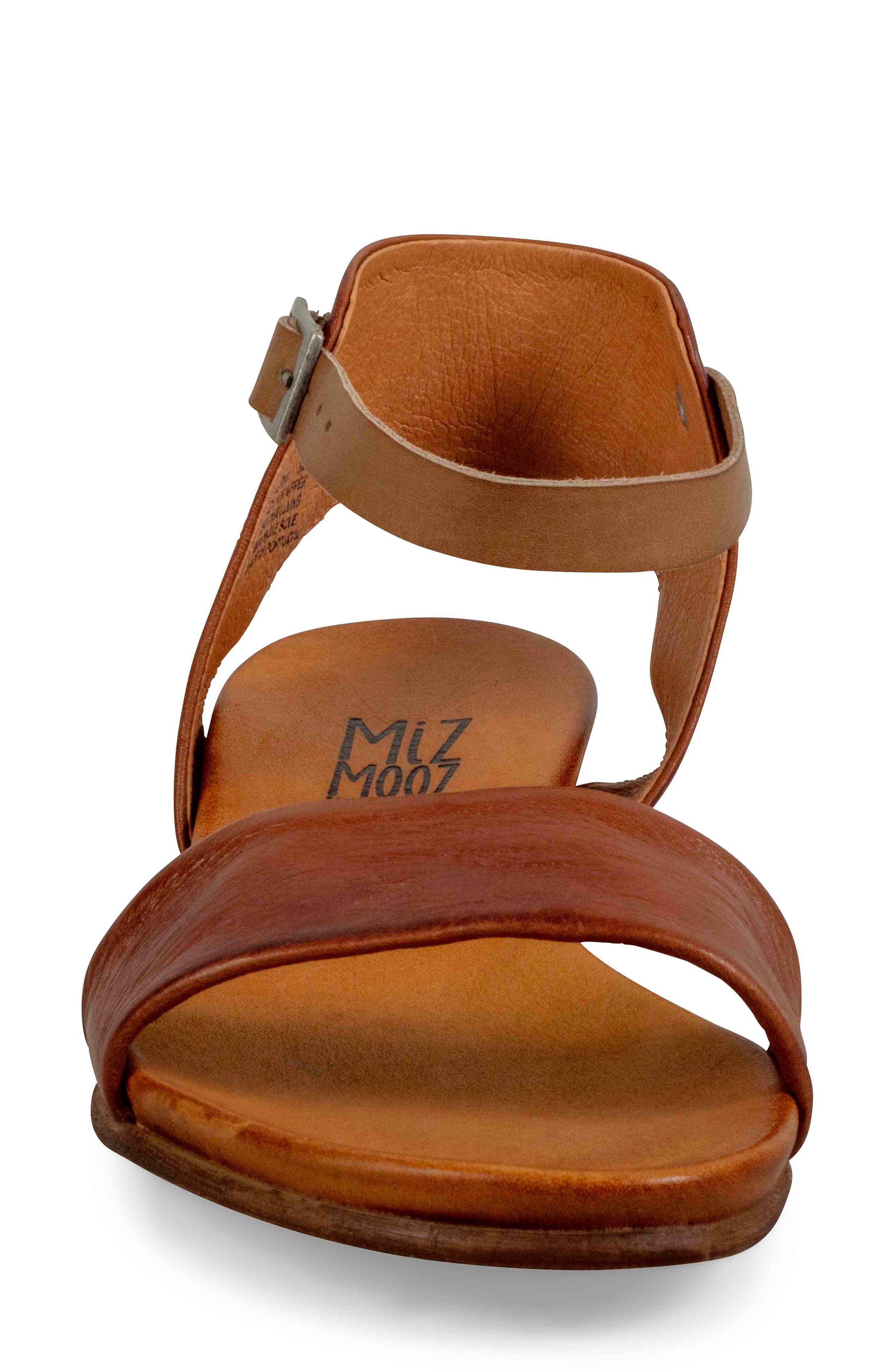 Miz Mooz Alanis Flat Sandal, Alternate, color, Brandy