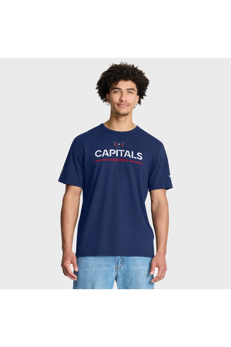 Men's Fanatics Navy Washington Capitals Authentic Pro Primary T-Shirt, Main, color, Navy