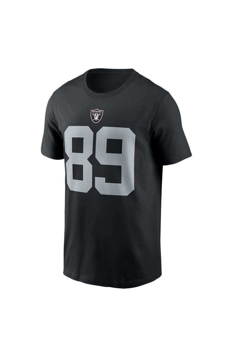 Nike Men's Nike Brock Bowers Black Las Vegas Raiders Name & Number T-Shirt, Alternate, color, Black