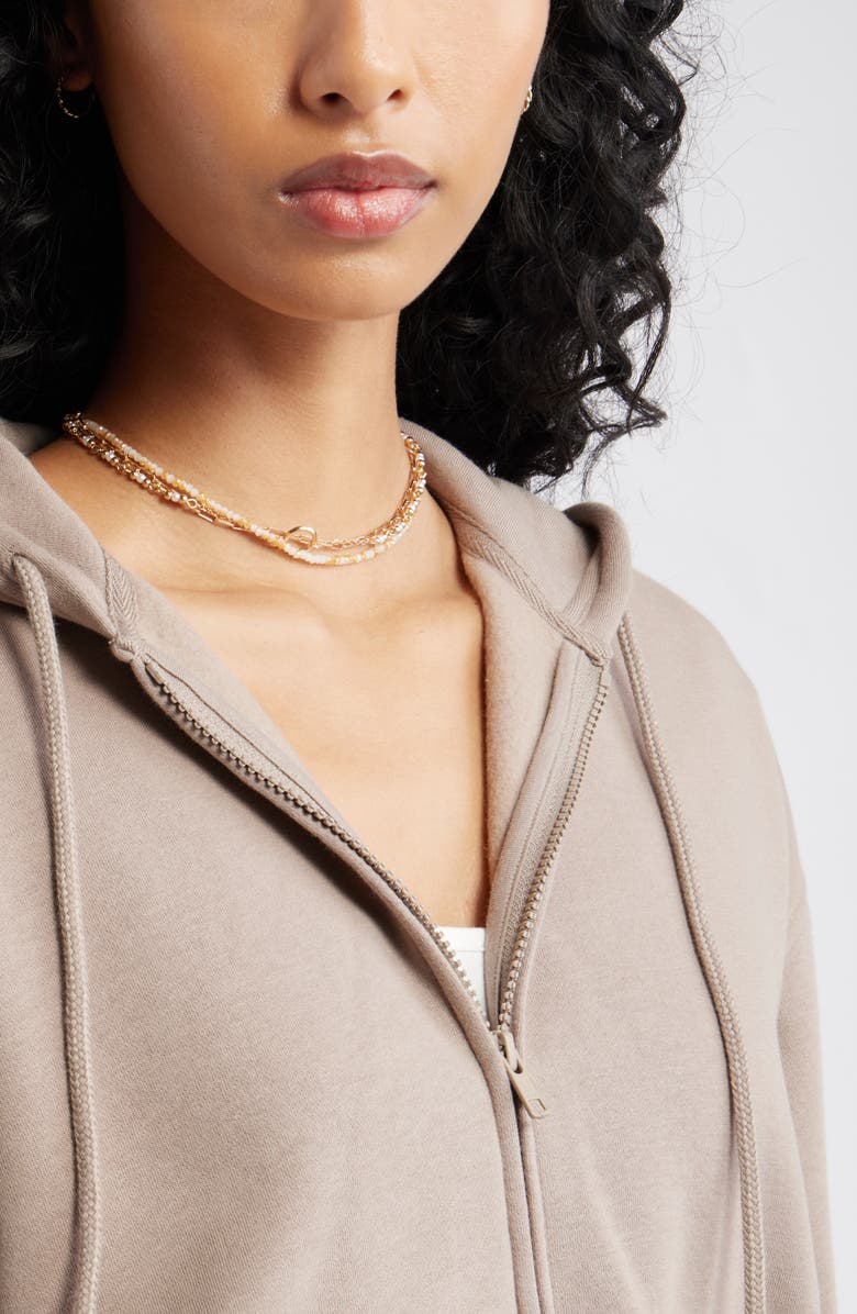 BP. Relaxed Cotton Blend Zip Hoodie, Alternate, color, Grey Fungi