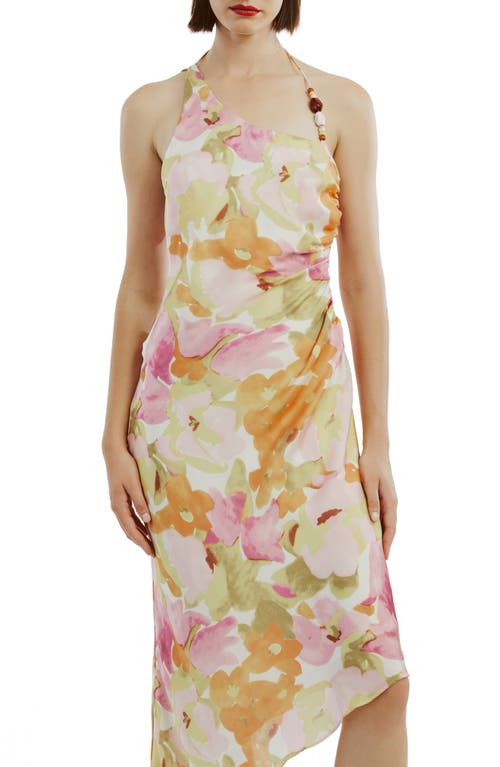 Bardot Andy Floral Asymmetric Dress In Wall Floral