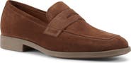 Vagabond Shoemakers Troy Square Toe Suede Penny Loafer