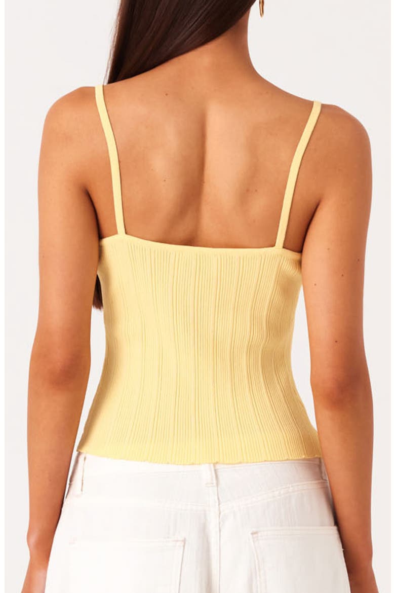 Odessa Bead Lined Rib Camisole, Alternate, color, POLLEN
