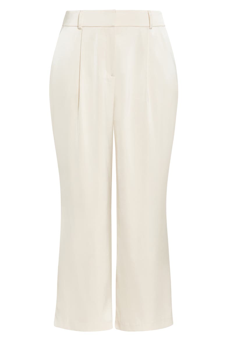 Rylie Wide Leg Satin Pants, Alternate, color, OAT