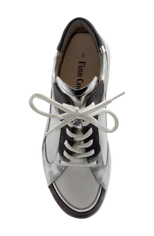 Finn Comfort Piccadilly Sneaker In Mouse/silver