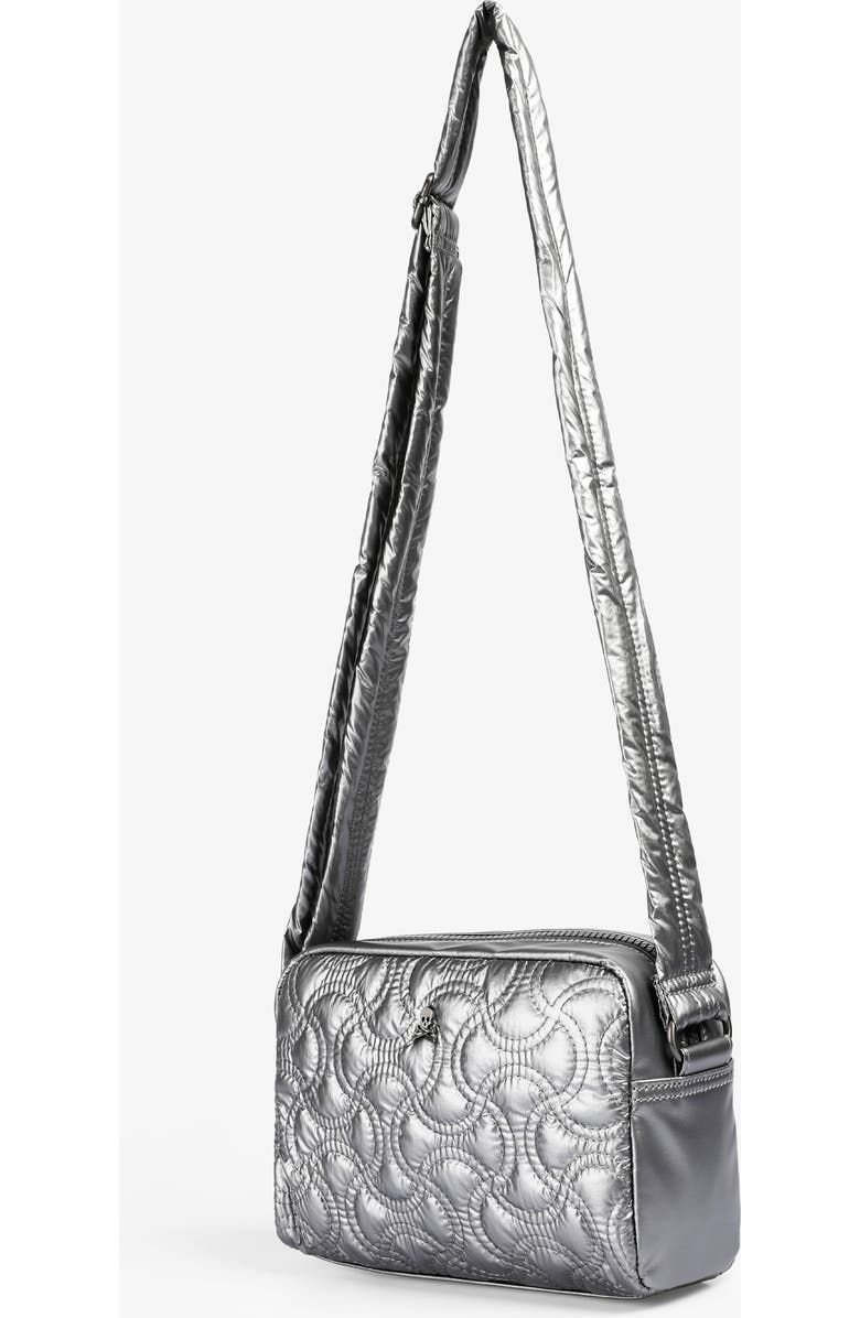 Scalpers Nyquiltedfabric Bag, Alternate, color, Silver