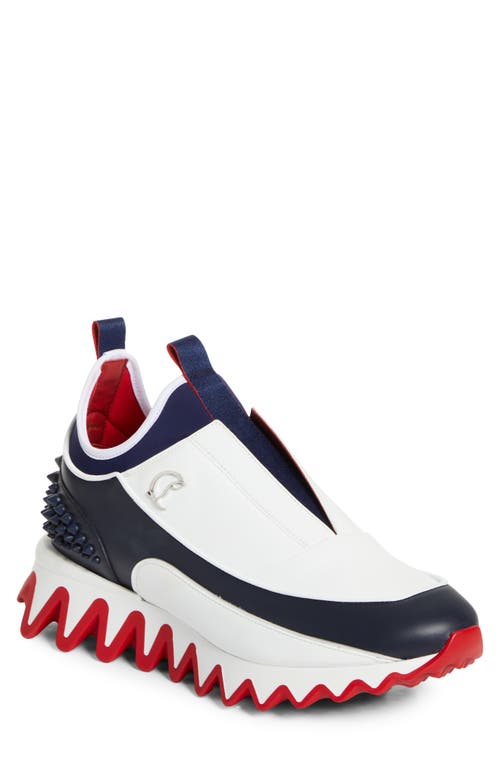 Christian Louboutin Sharkyloub Spikes Slip-on Sneaker In Multi