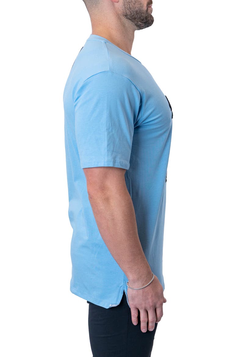 No Time Stretch Cotton Graphic T-Shirt, Alternate, color, BLUE