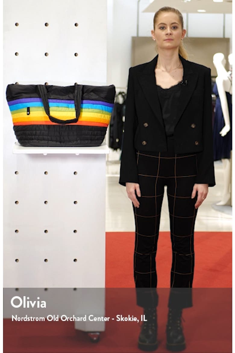 Large Puffer Rainbow Tote video