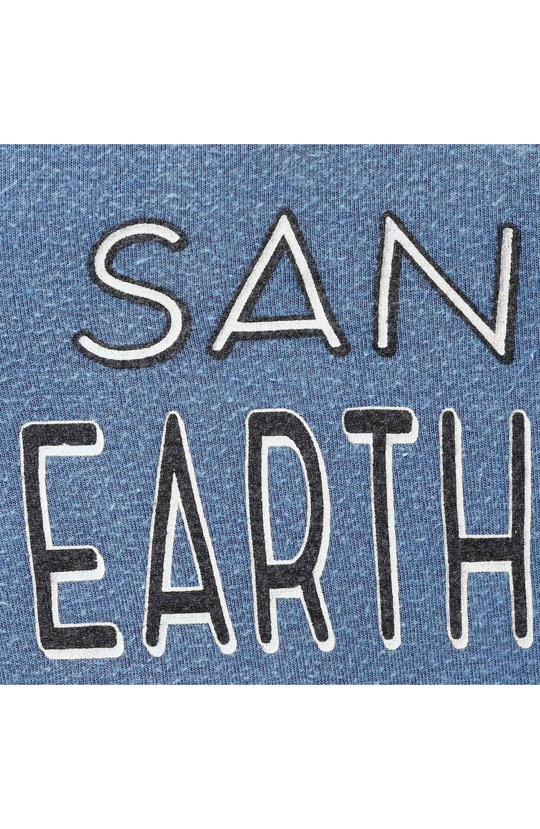 5TH AND OCEAN BY NEW ERA Girls Youth 5th & Ocean by New Era Blue San Jose Earthquakes Cold Shoulder T-Shirt, Alternate, color, Blue