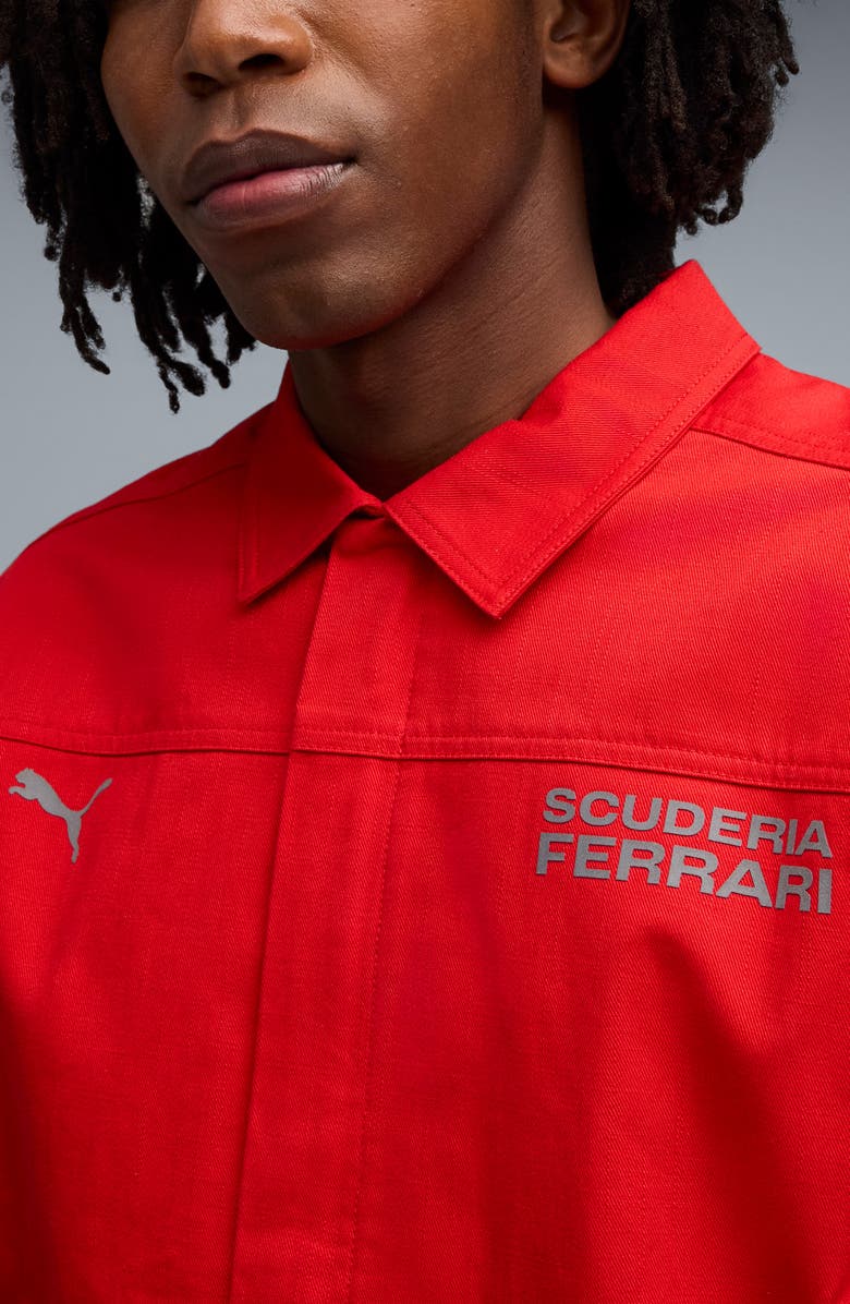PUMA Ferrari Lifestyle Jacket, Alternate, color, Rosso Corsa