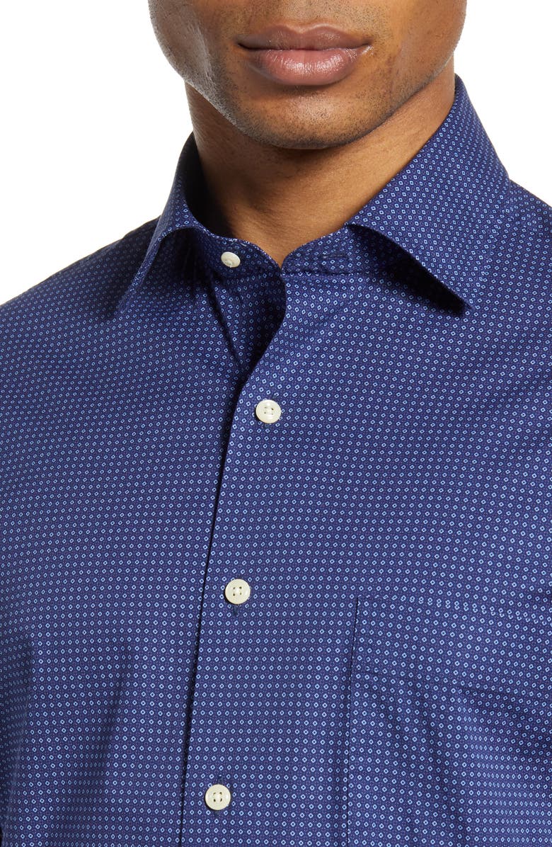 Peter Millar Block Island Short Sleeve Button-Up Shirt, Alternate, color,