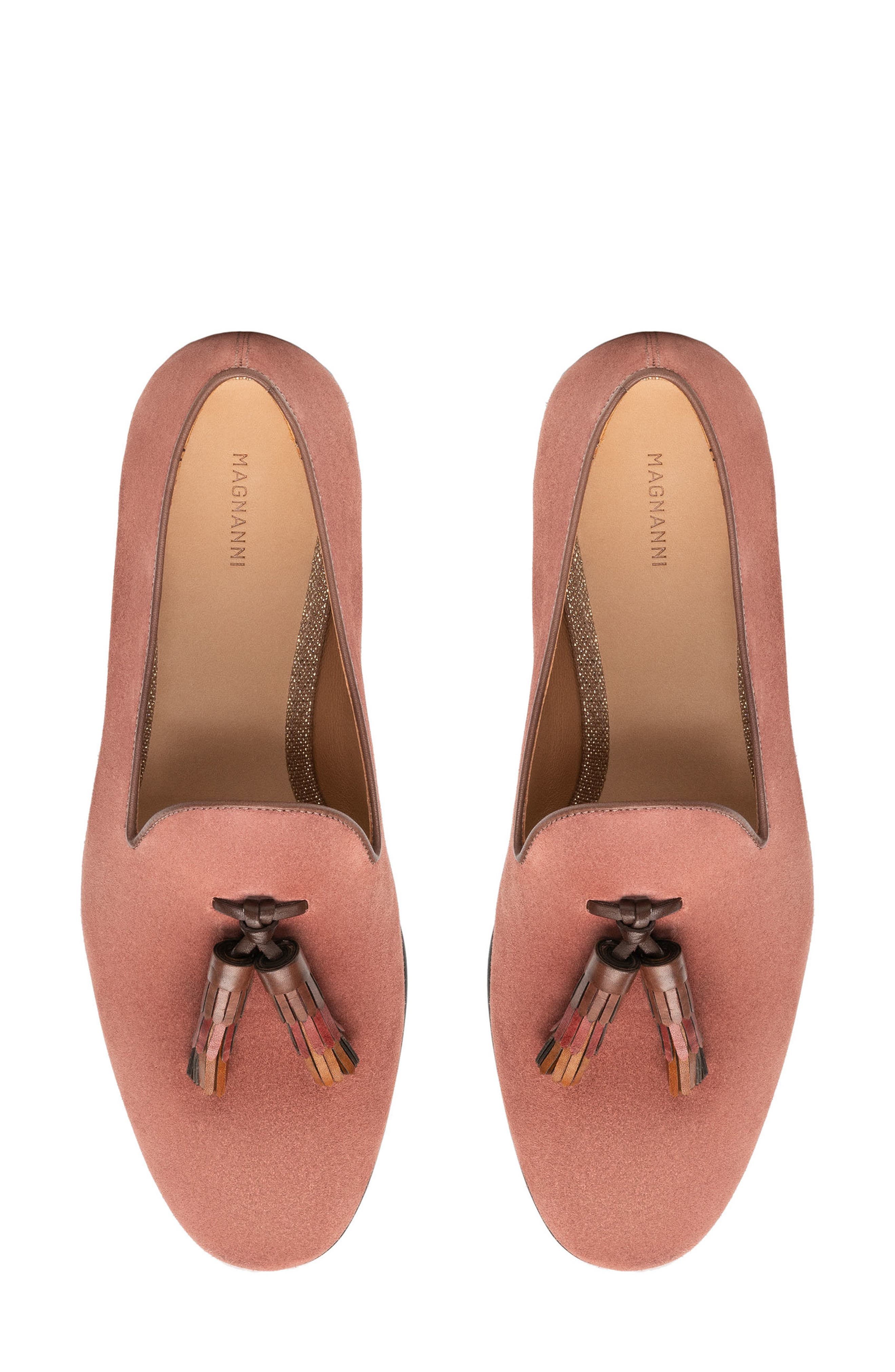 Magnanni Valentina Loafer, Alternate, color, Pink Suede