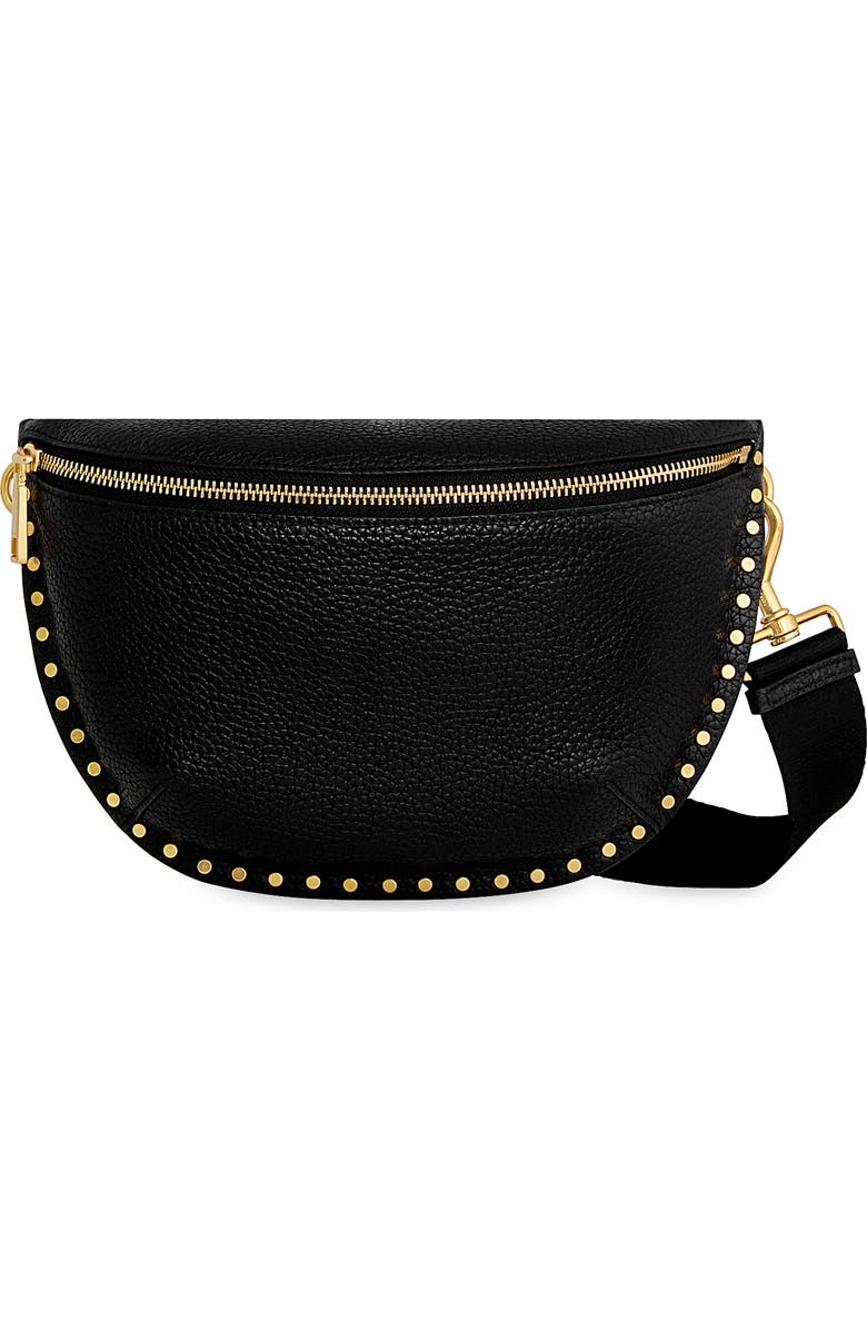 Rebecca Minkoff Darren Leather Sling Bag, Main, color, Black Rm