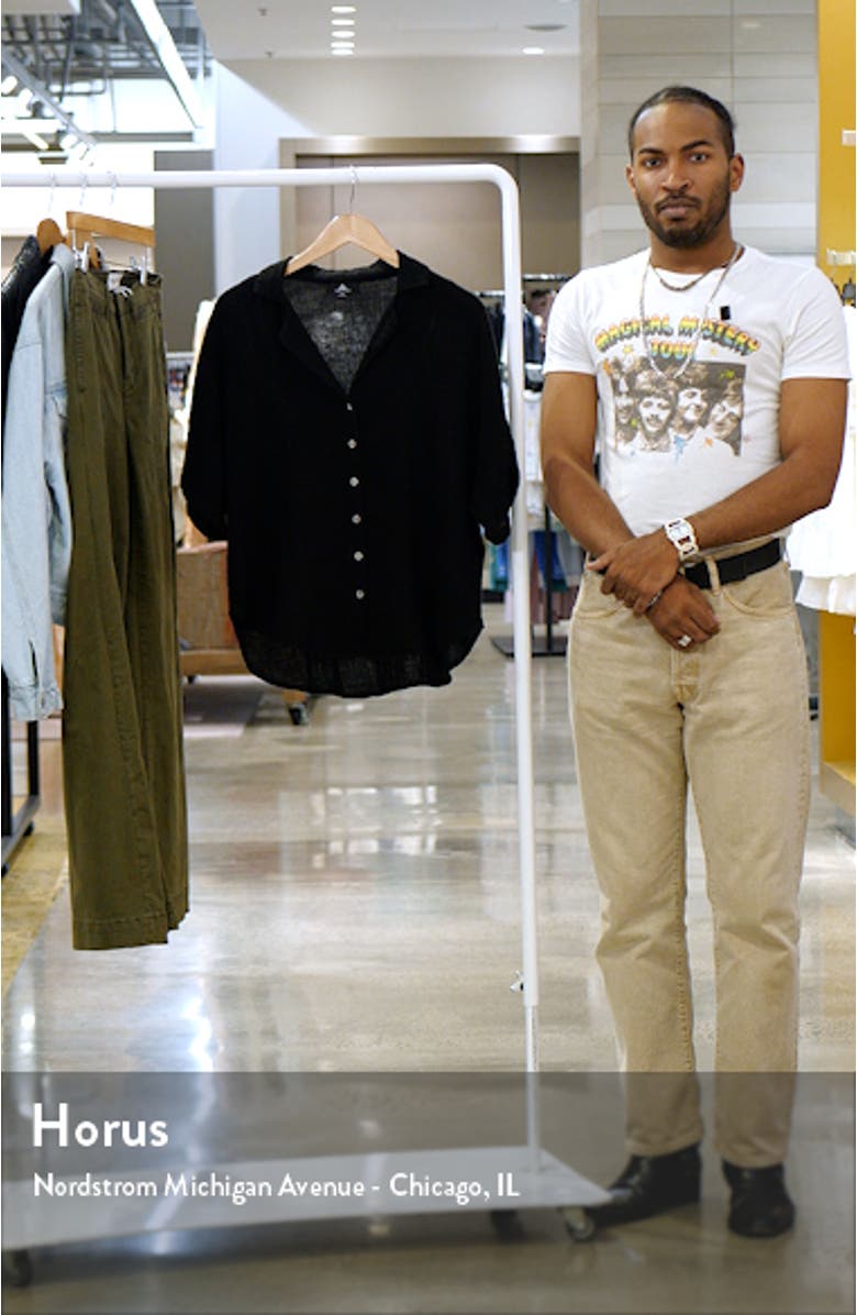 Premium Surf Cotton Gauze Button-Up Shirt, sales video thumbnail