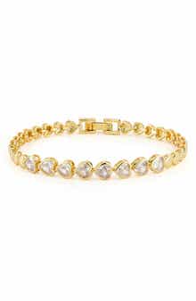Cubic Zirconia Heart Bracelet