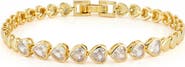 CHLOE AND MADISON Cubic Zirconia Heart Bracelet