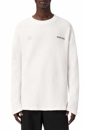 Emblem Logo Waffle Stitch Graphic Sweatshirt