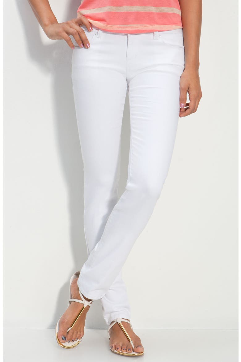 Skinny Leg Jeans, Alternate, color, CRYSTAL WHITE