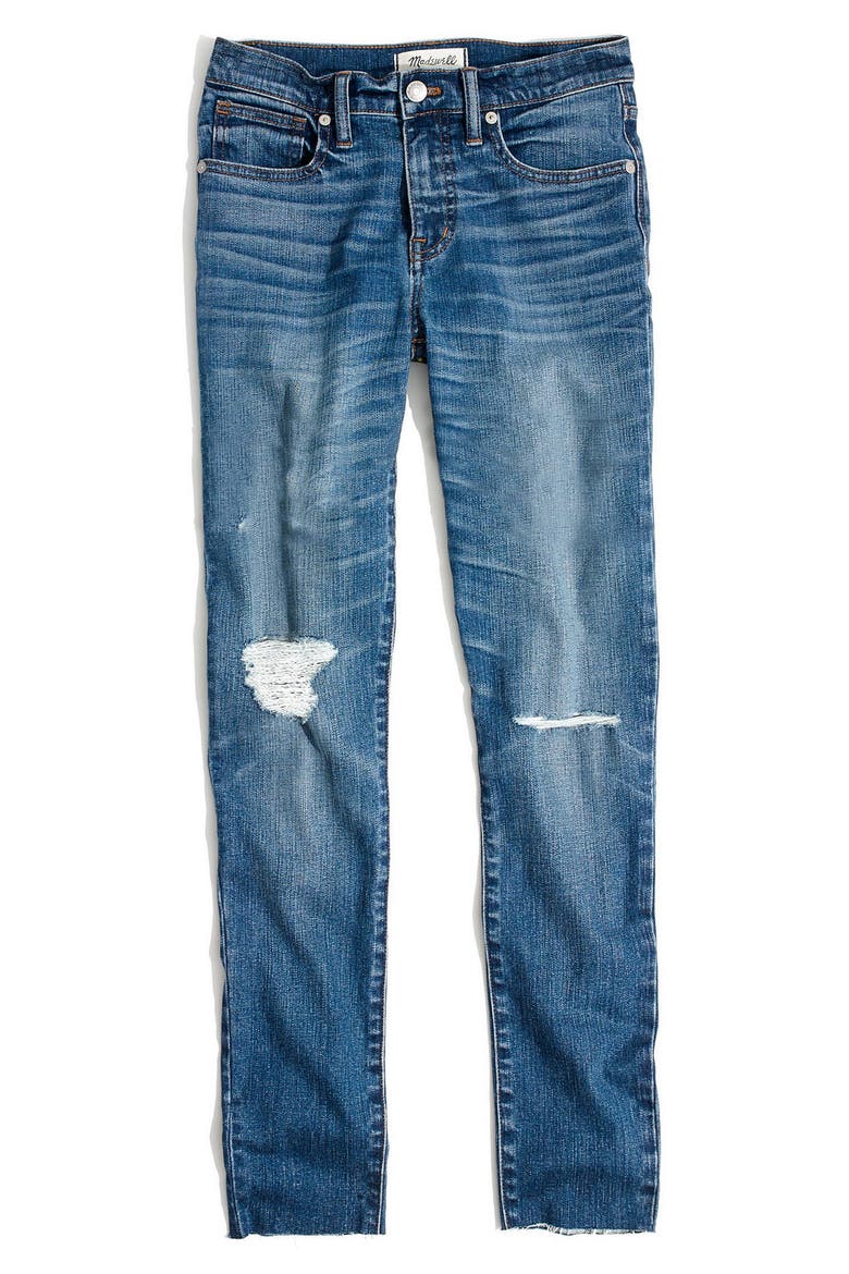 9-Inch High-Rise Skinny Crop Jeans, Alternate, color, BRUCE WASH