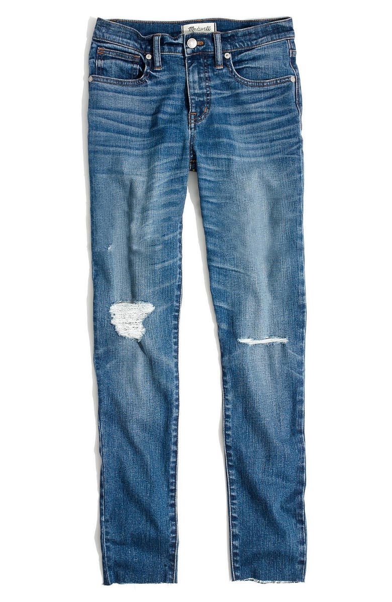 Madewell 9-Inch High-Rise Skinny Crop Jeans, Alternate, color,