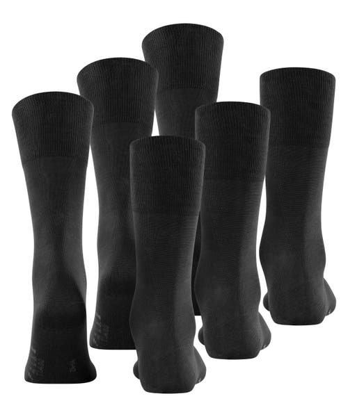 Falke Tiago Cotton Dress Socks In Black