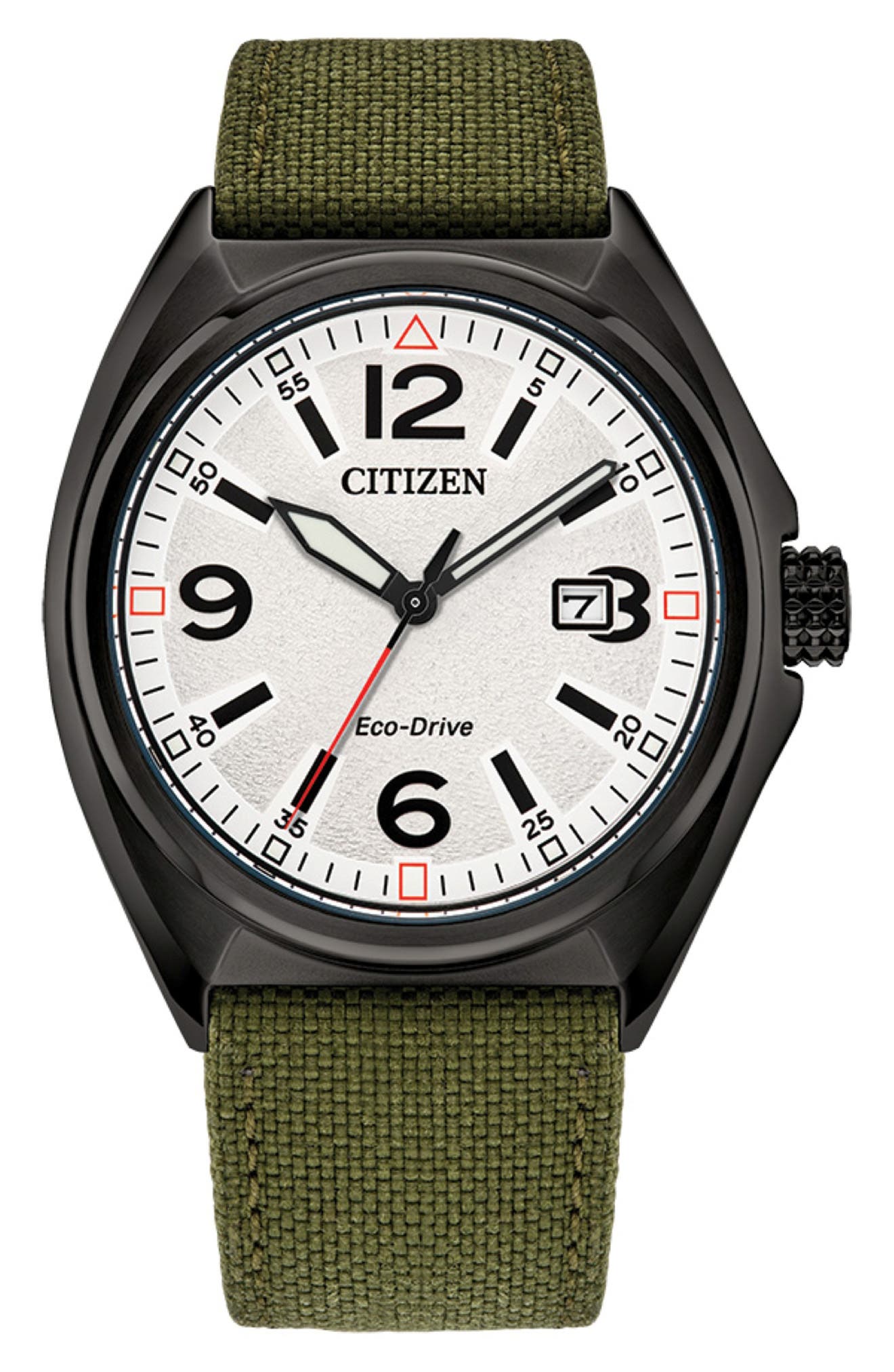 Citizen Eco-Drive Nylon Strap Watch, 40mm x 10mm