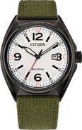 Citizen Eco-Drive Nylon Strap Watch, 40mm x 10mm